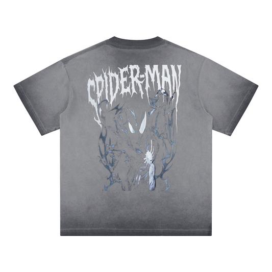 Spider-Man Reverse Dyed Loose Cotton T-Shirt