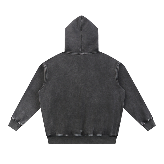 Pink Spyder Snow Wash Fleece Oversize Hoodie