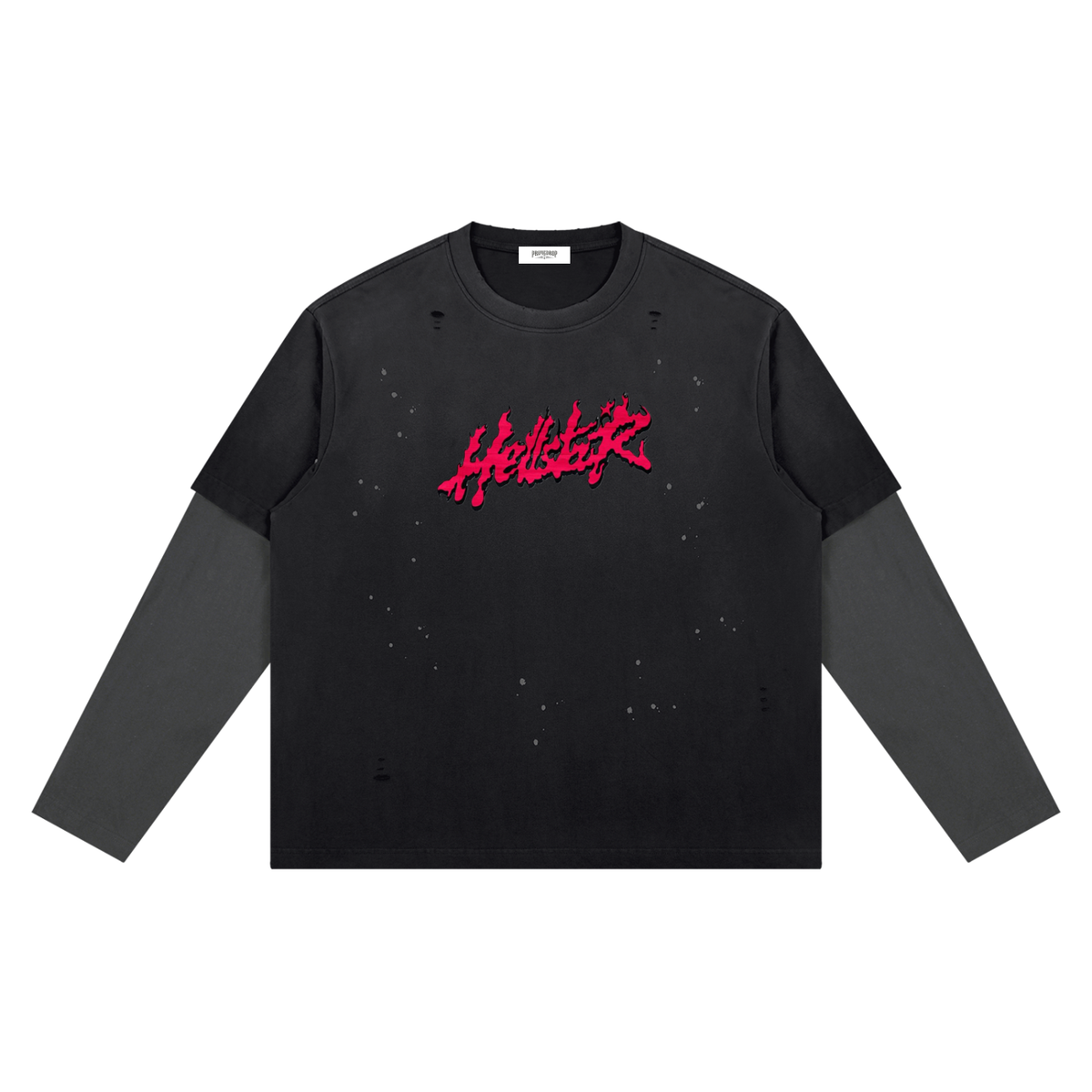 HellStar Unisex Vintage Wash Distressed Layer T-Shirt