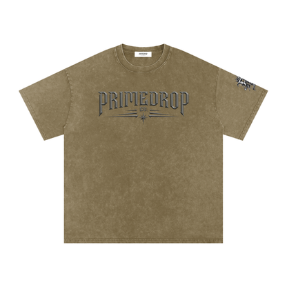 Snow Washed Oversized Cotton T-Shirt