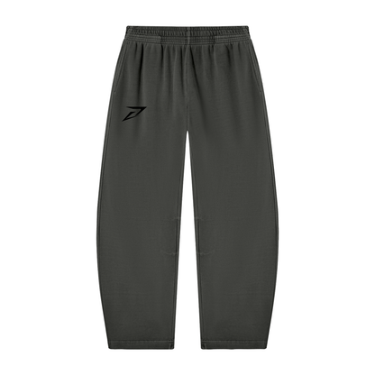 Unisex Vintage Washed Barrel Leg Sweatpants