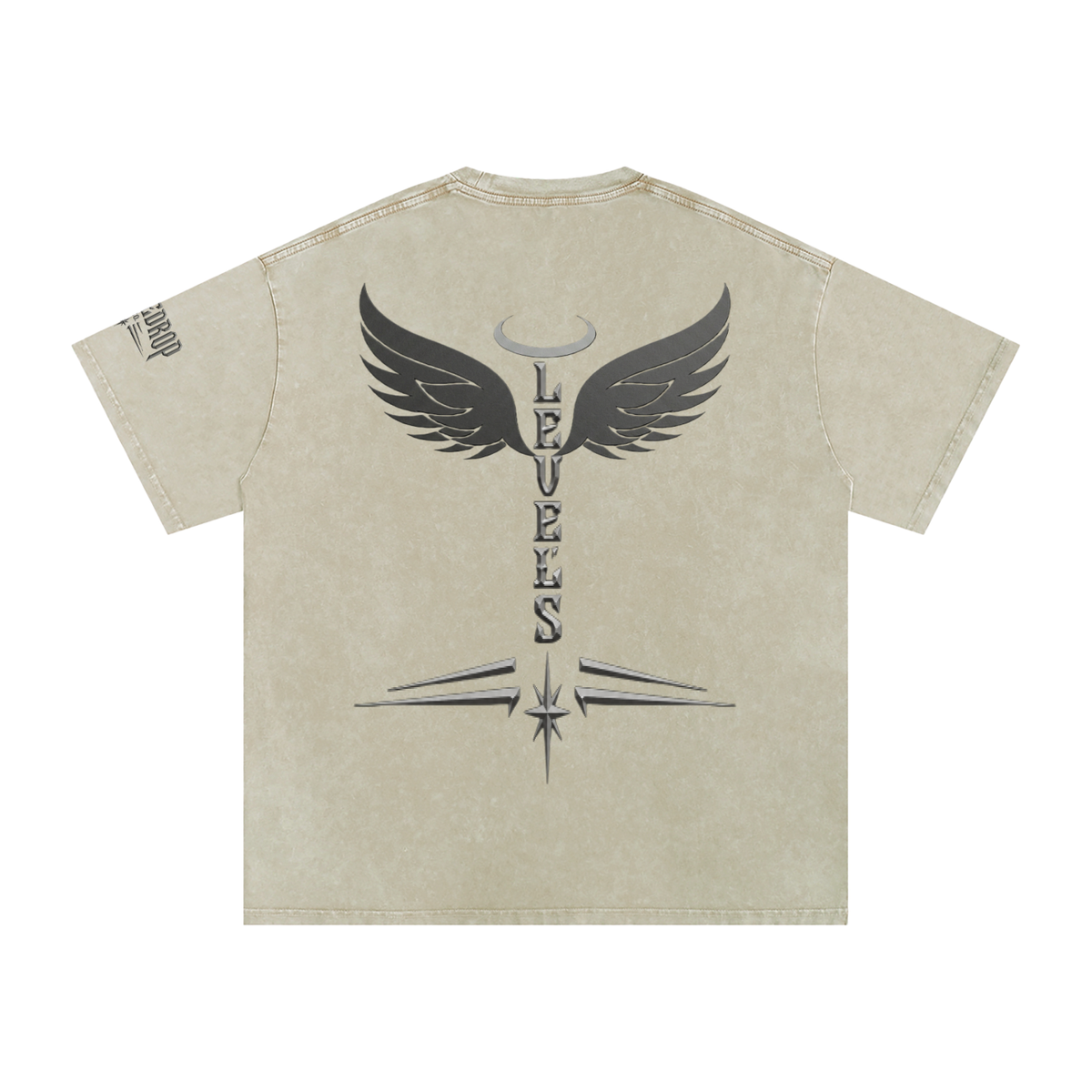 Levels Snow Washed Oversized Cotton T-Shirt