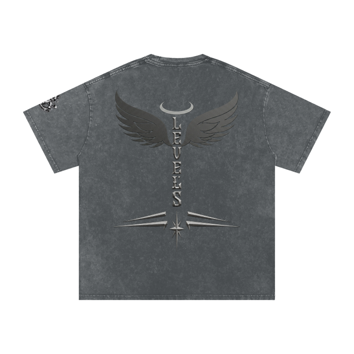 Snow Washed Oversized Cotton T-Shirt