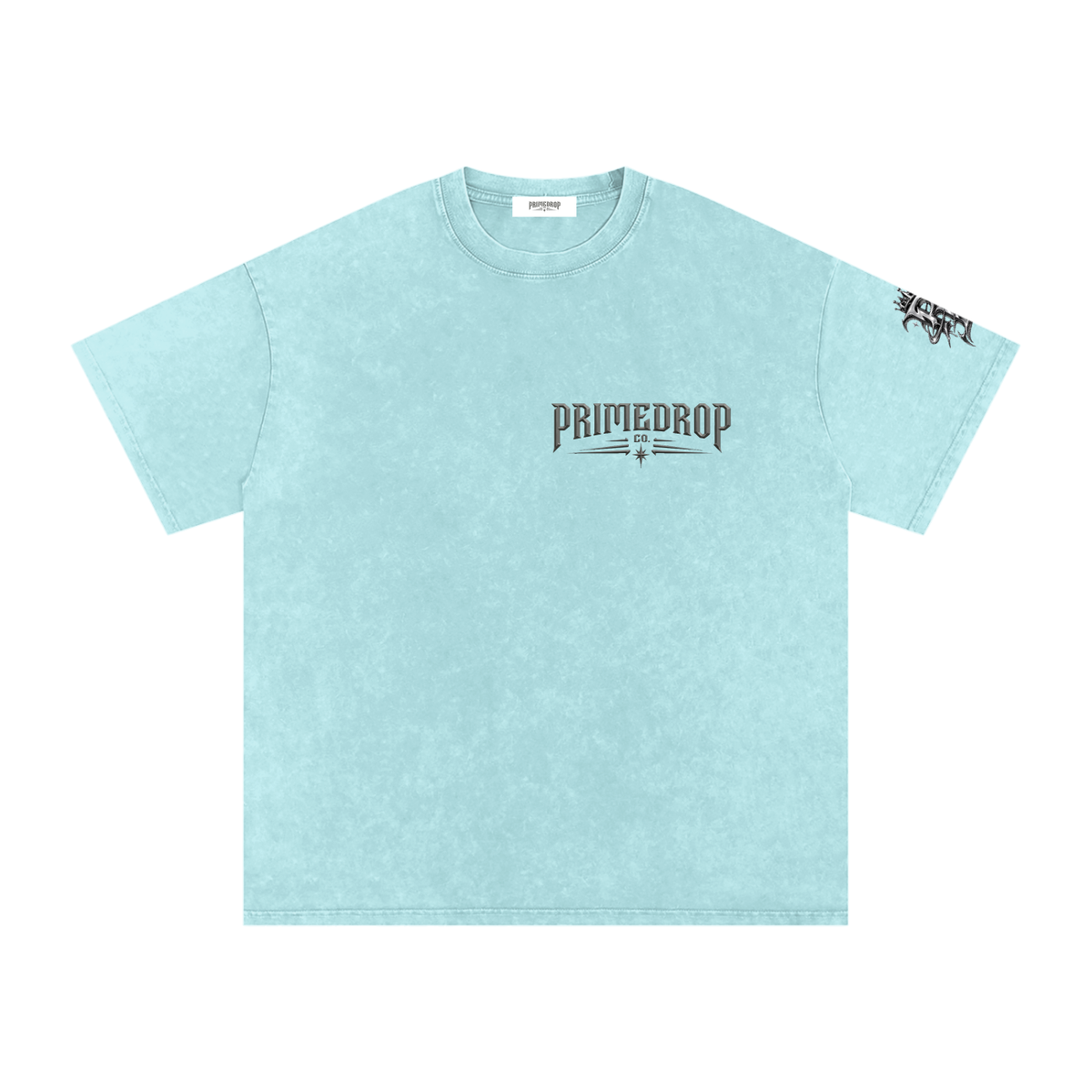 Snow Washed Oversized Cotton T-Shirt