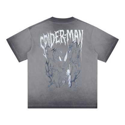 Spider-Man Reverse Dyed Loose Cotton T-Shirt