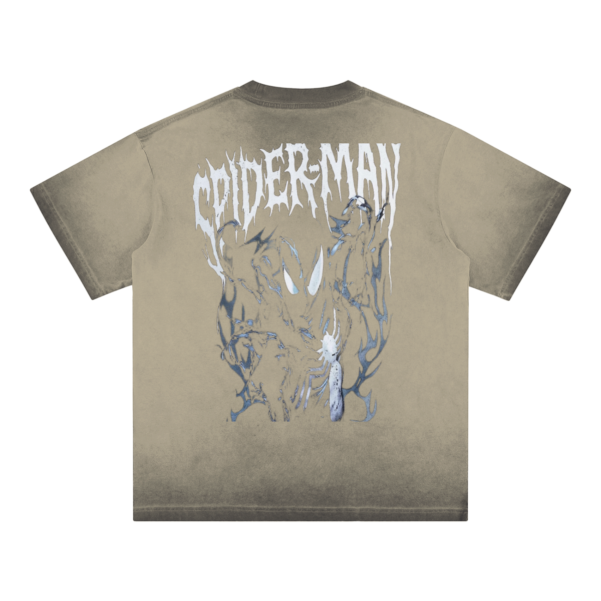 Spider-Man Reverse Dyed Loose Cotton T-Shirt
