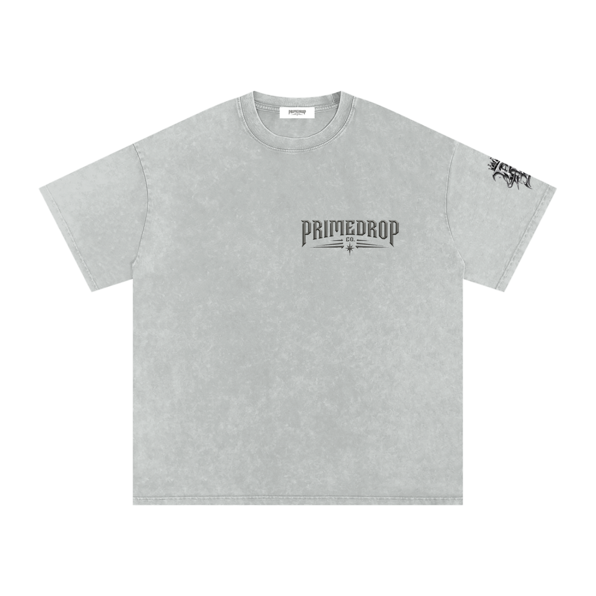 Snow Washed Oversized Cotton T-Shirt