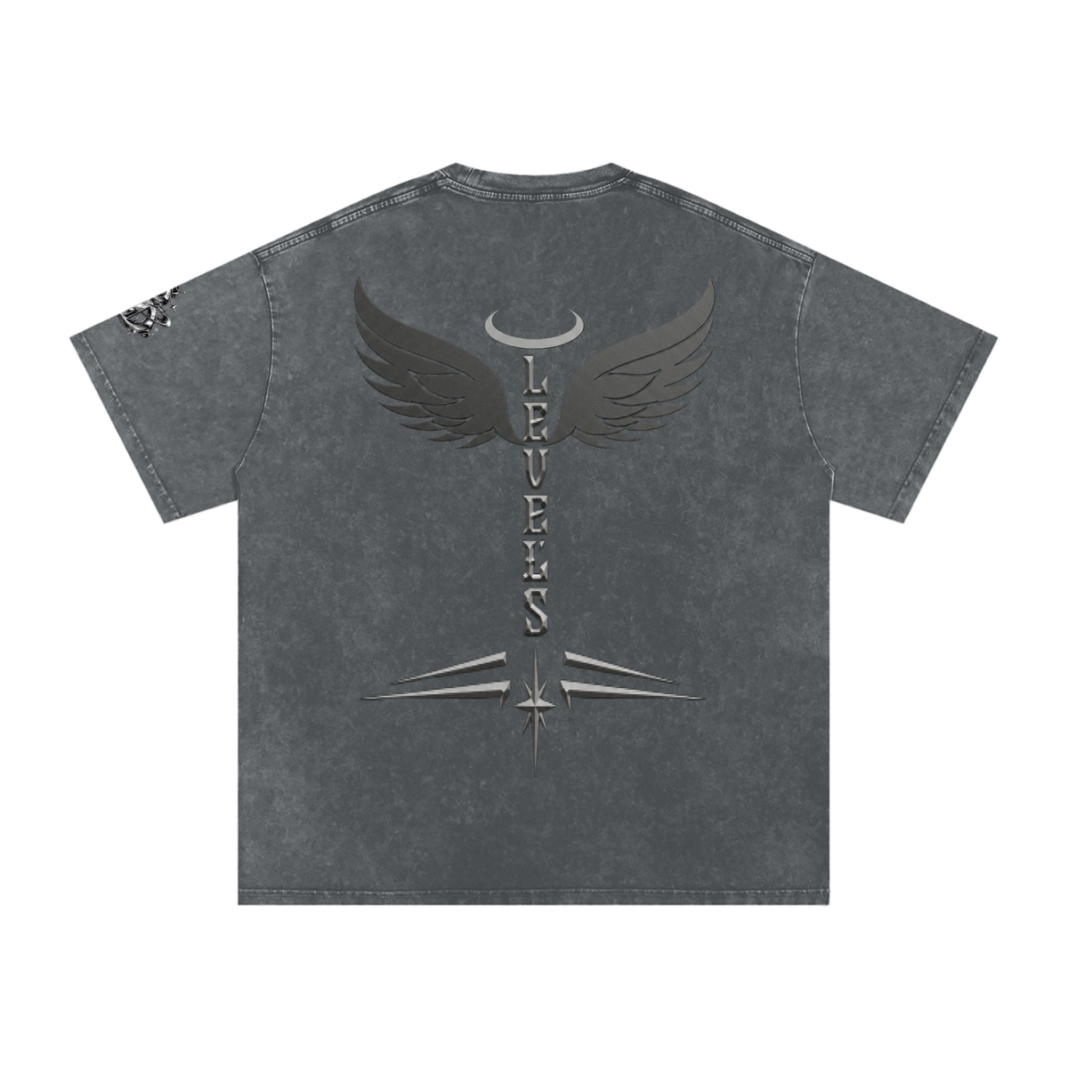 Snow Washed Oversized Cotton T-Shirt