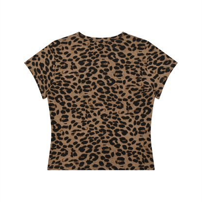 HellStar Women’s Leopard Print Crop T-Shirt