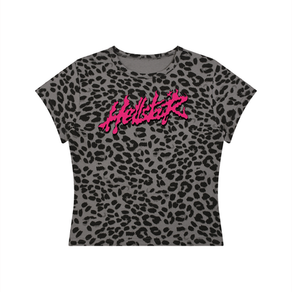 HellStar Women’s Leopard Print Crop T-Shirt