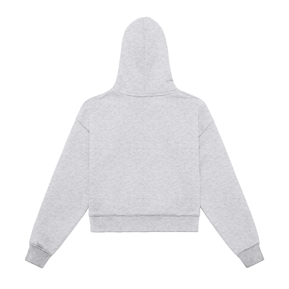 Women’s Fleeced Zip-Up Cropped Hoodie
