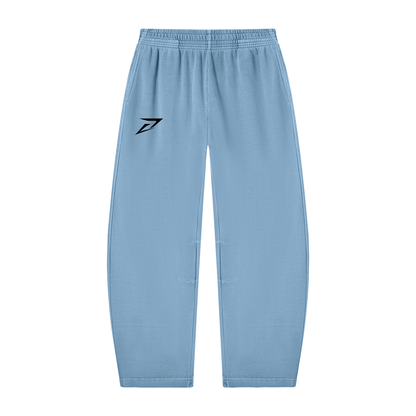 Unisex Vintage Washed Barrel Leg Sweatpants