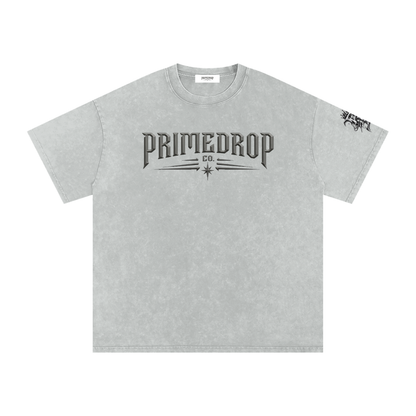 Snow Washed Oversized Cotton T-Shirt
