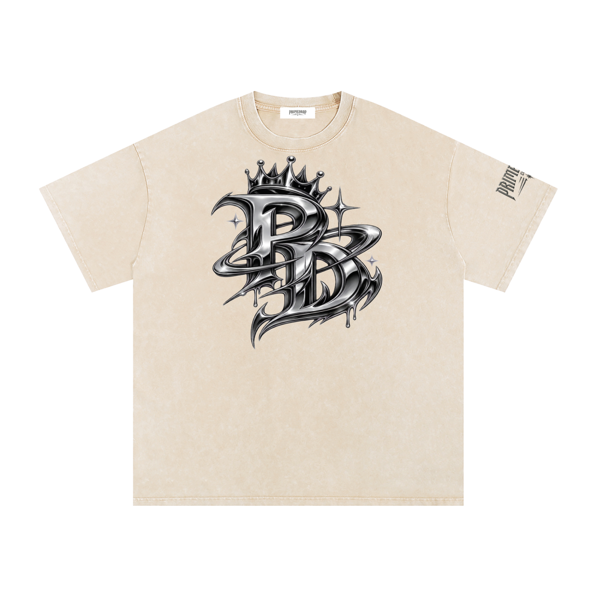 Levels Snow Washed Oversized Cotton T-Shirt