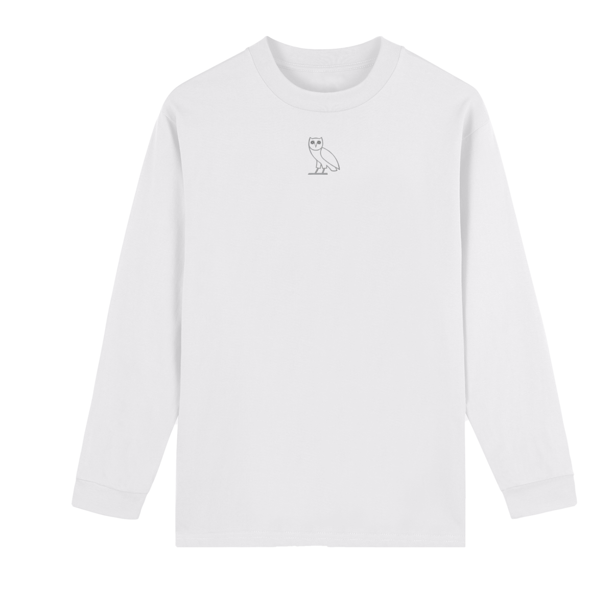 Drake OVO Crew Neck Drop Shoulder Long Sleeve Shirt