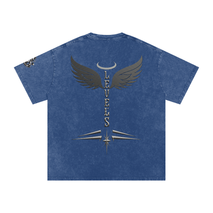 Snow Washed Oversized Cotton T-Shirt