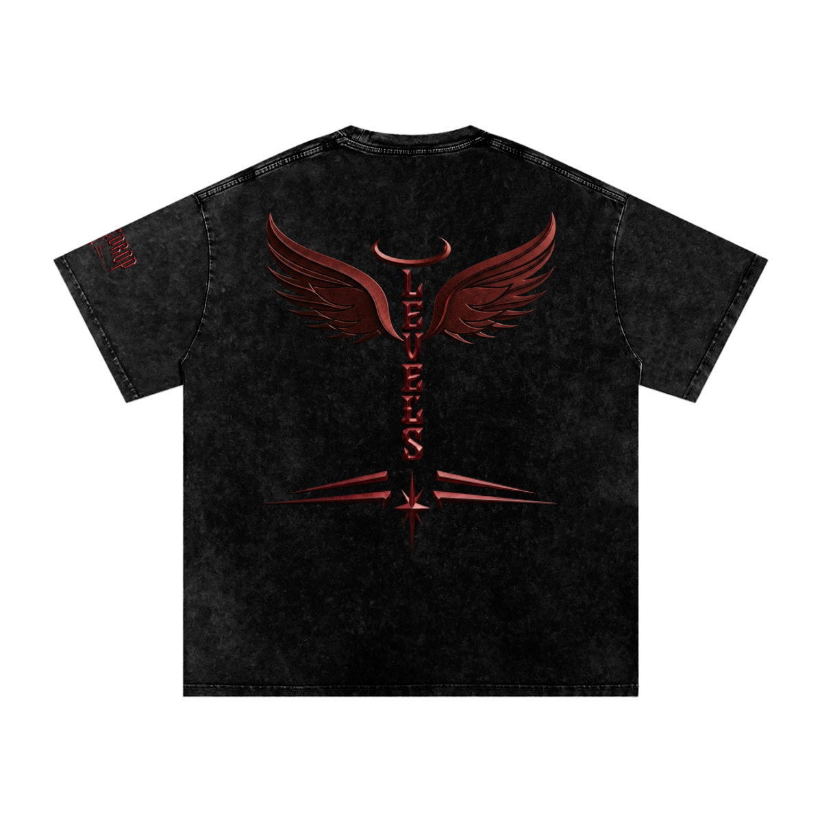 PD Trim Snow Washed Oversized Cotton T-Shirt