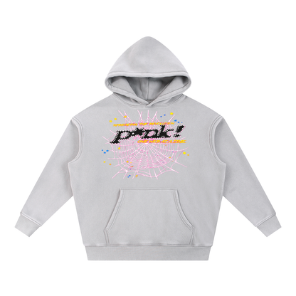 Pink Spyder Snow Wash Fleece Oversize Hoodie