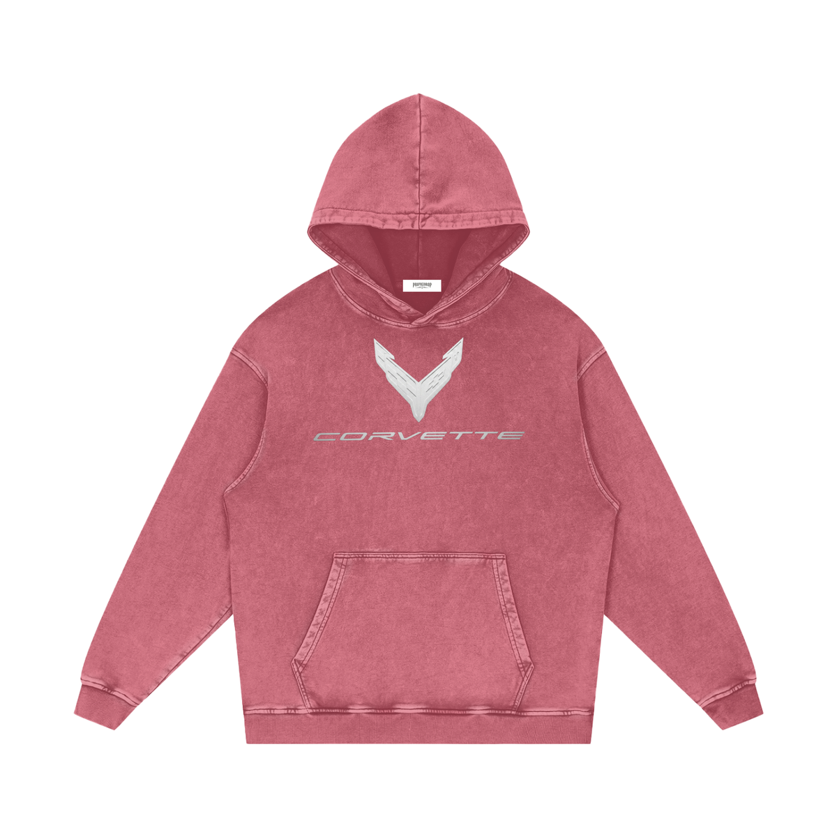 Corvette C8 ZR1X Snow Washed Loose Cotton Hoodie