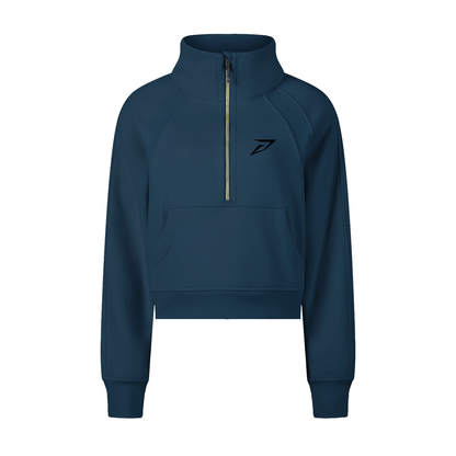 Women’s Cropped Half-Zip Sweatshirt