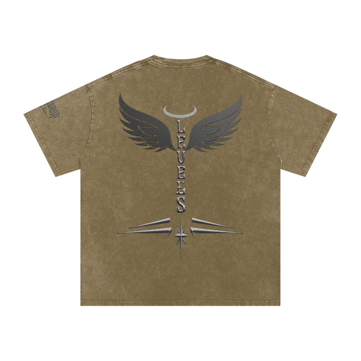 Levels Snow Washed Oversized Cotton T-Shirt