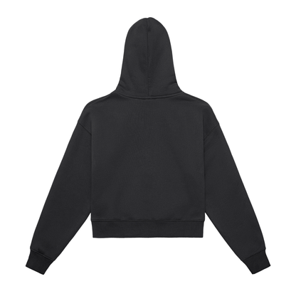 Women’s Fleeced Zip-Up Cropped Hoodie
