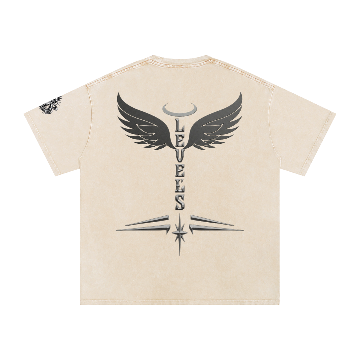 Snow Washed Oversized Cotton T-Shirt
