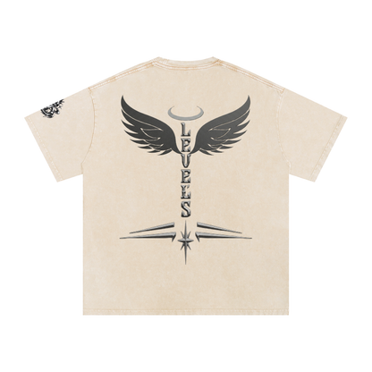 Snow Washed Oversized Cotton T-Shirt