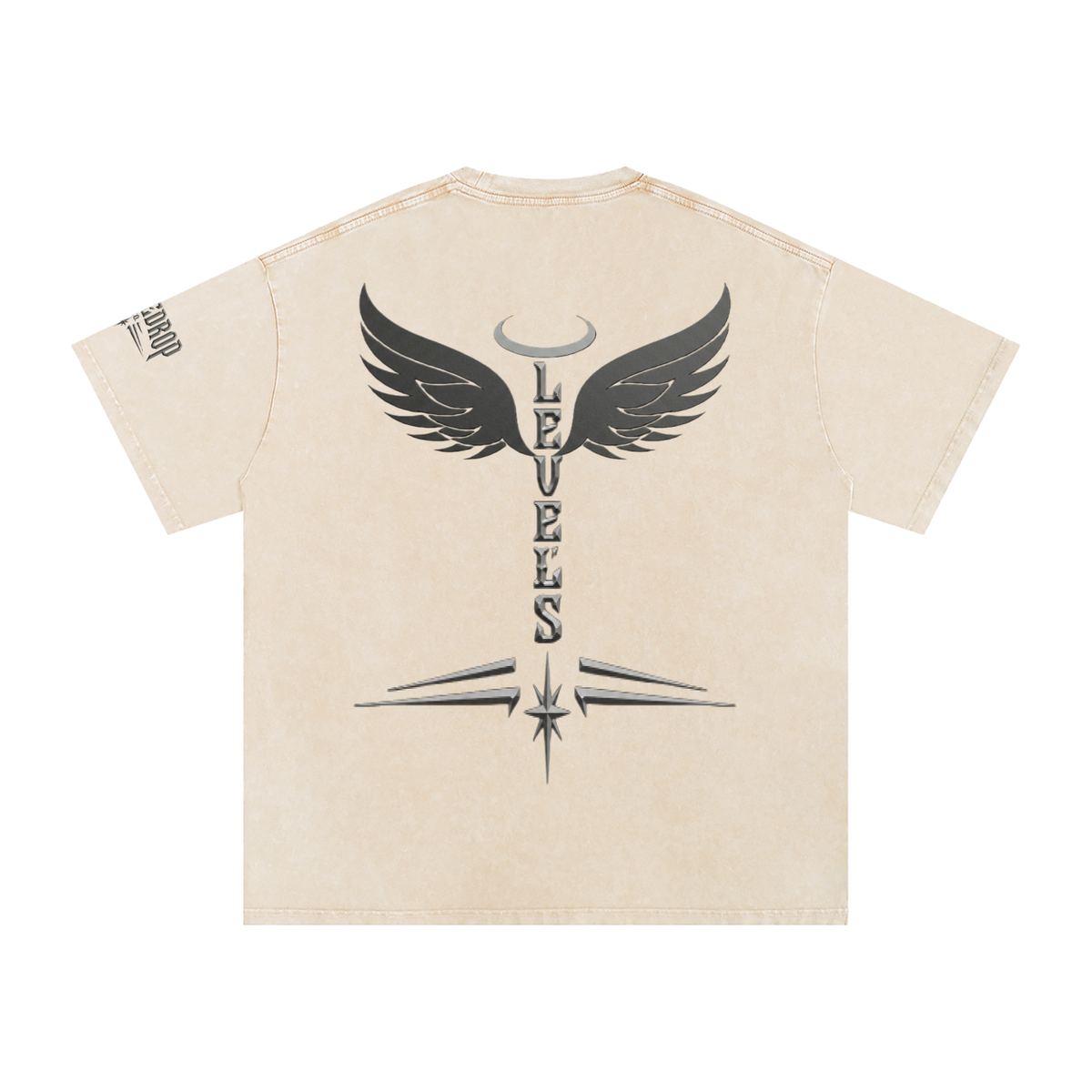 Levels Snow Washed Oversized Cotton T-Shirt