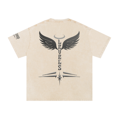 Levels Snow Washed Oversized Cotton T-Shirt