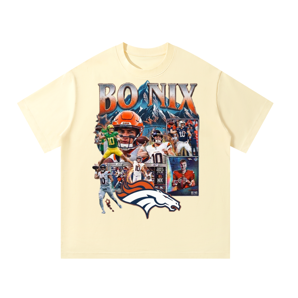 Bo Nix #10 Unisex Oversized T-Shirt