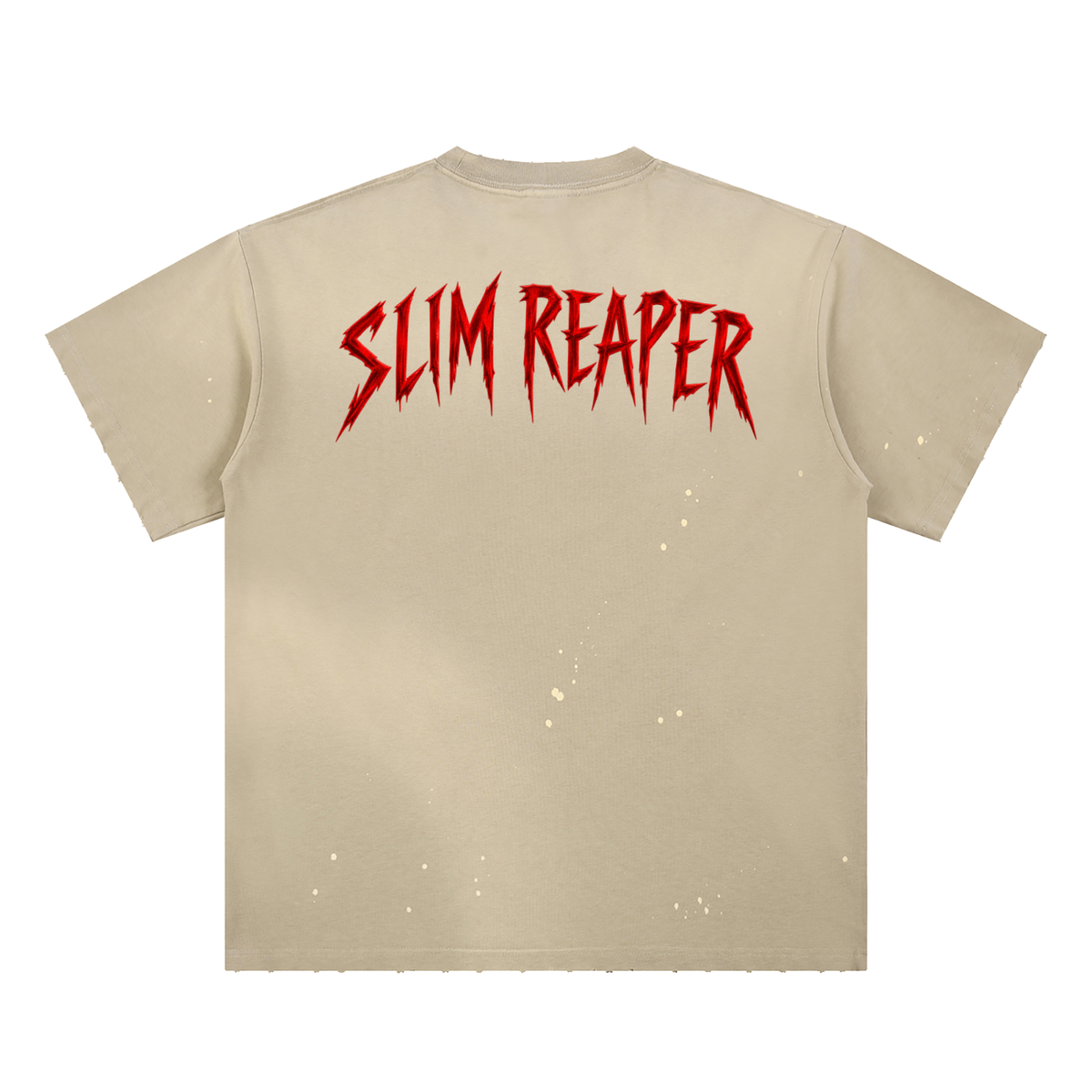 Slim Reaper KD Hand-Frayed Sunfade Paint Splatter T-Shirt