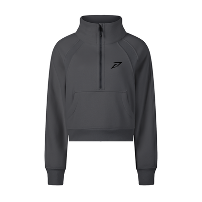 Women’s Cropped Half-Zip Sweatshirt