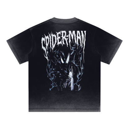 Spider-Man Reverse Dyed Loose Cotton T-Shirt