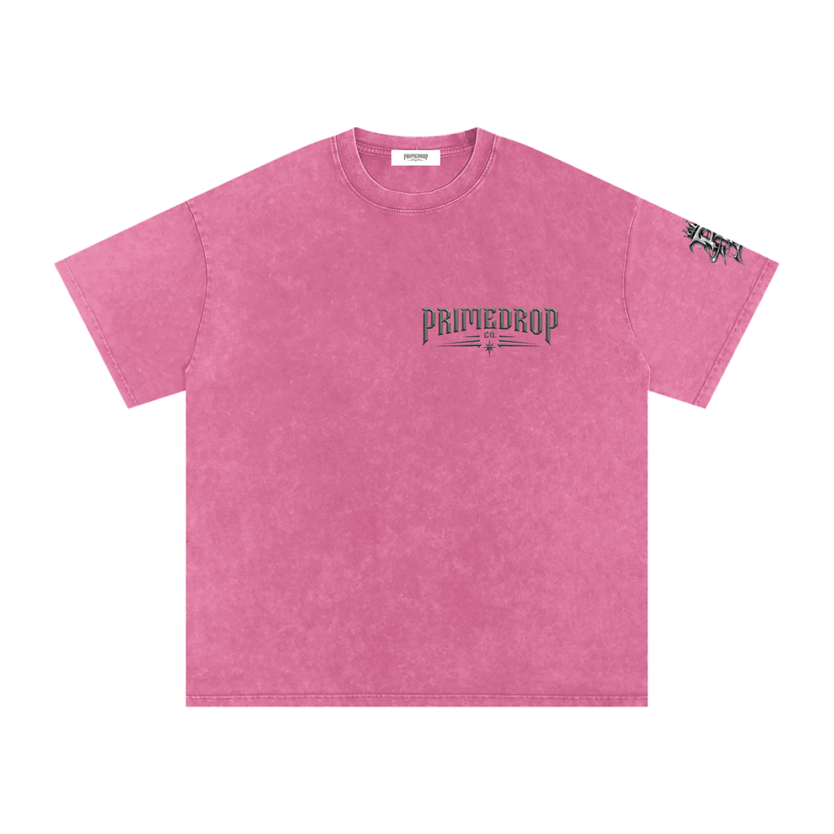 Snow Washed Oversized Cotton T-Shirt