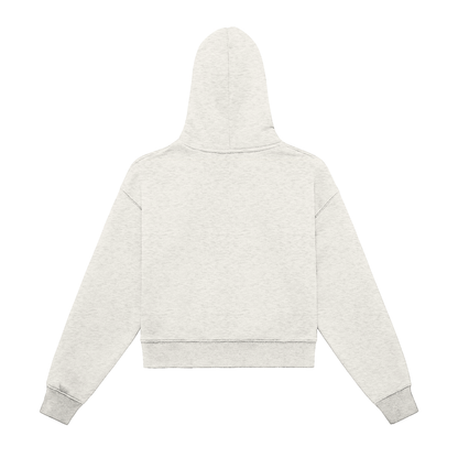 Women’s Fleeced Zip-Up Cropped Hoodie