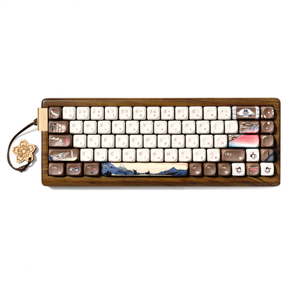 XVX MU68 FujiWave VIA Wireless Wooden Mechanical Keyboard
