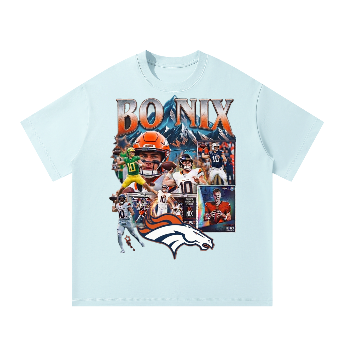 Bo Nix #10 Unisex Oversized T-Shirt