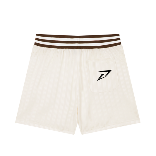 Unisex Striped Drawstring Shorts
