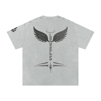 Snow Washed Oversized Cotton T-Shirt