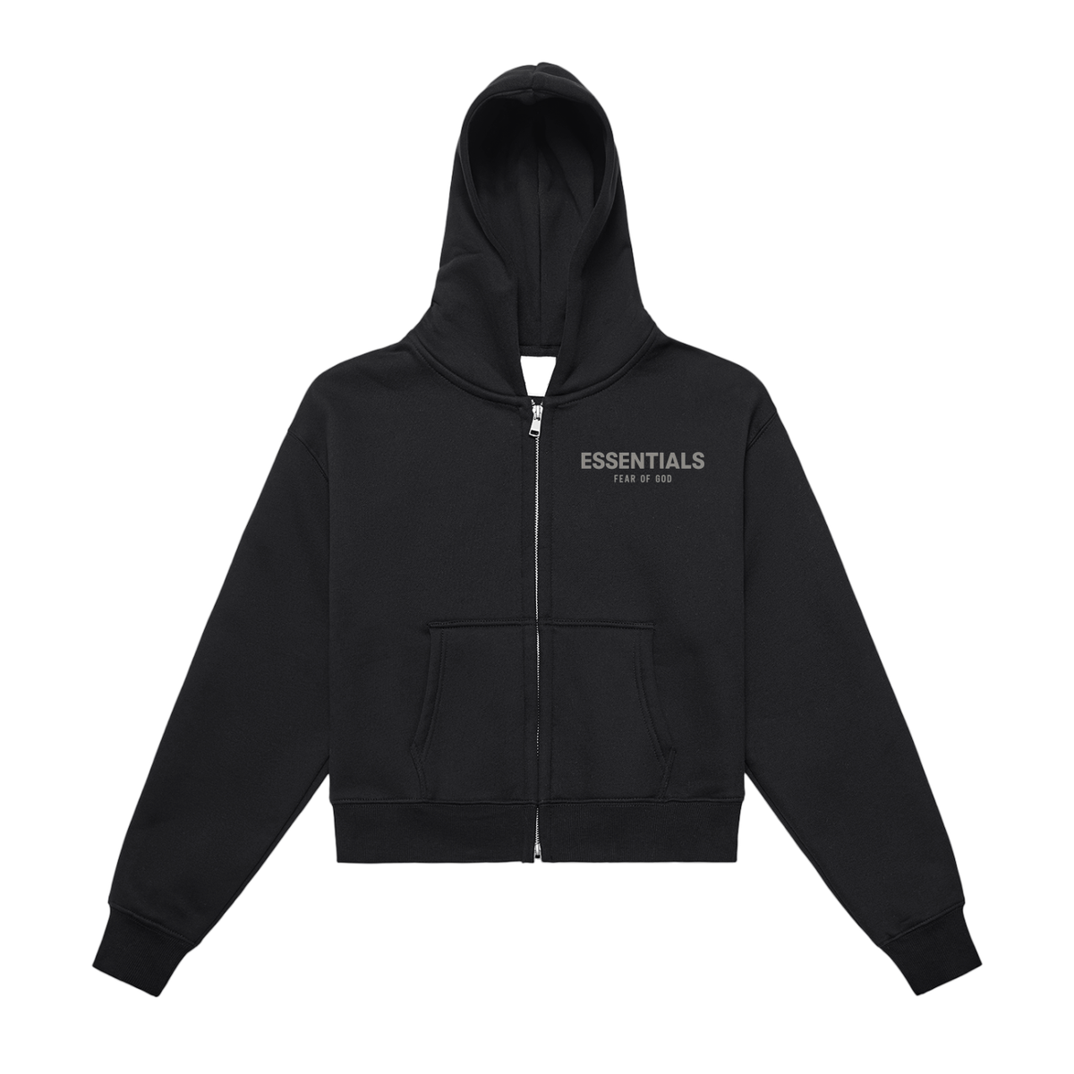 Women’s Fleeced Zip-Up Cropped Hoodie