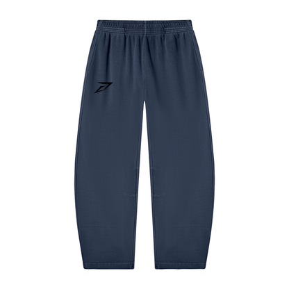 Unisex Vintage Washed Barrel Leg Sweatpants