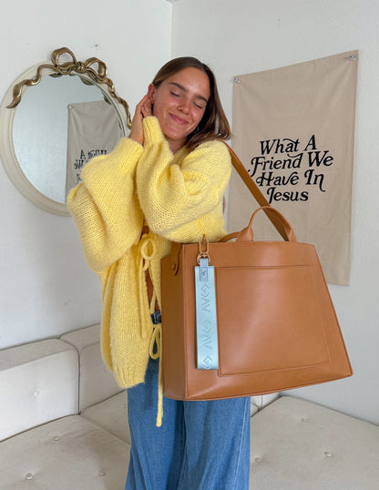 Blue Oversized Highs and Lows Keychain