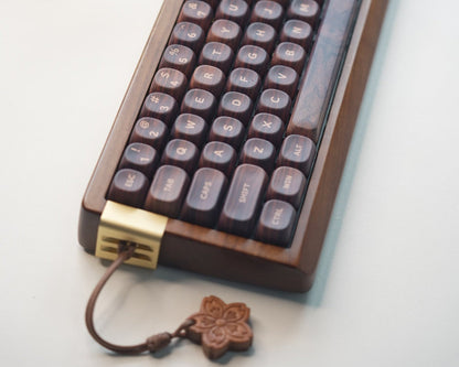 XVX MU68 FujiWave VIA Wireless Wooden Mechanical Keyboard