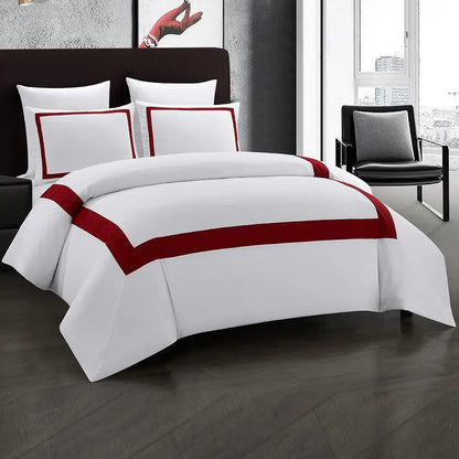 Luxury Geometric Stitching Duvet Cover Bedding Set