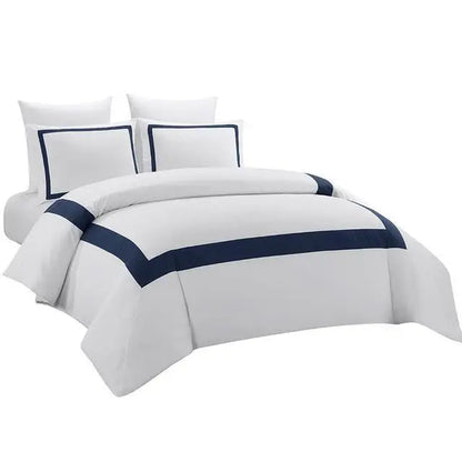 Luxury Geometric Stitching Duvet Cover Bedding Set