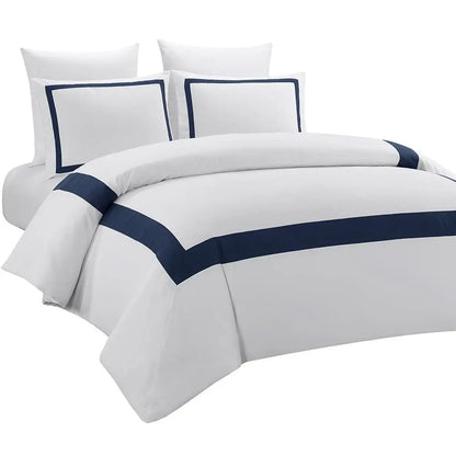 Luxury Geometric Stitching Duvet Cover Bedding Set