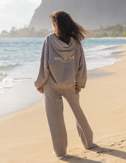 Kingdom Club Brown Full-Zip Hoodie