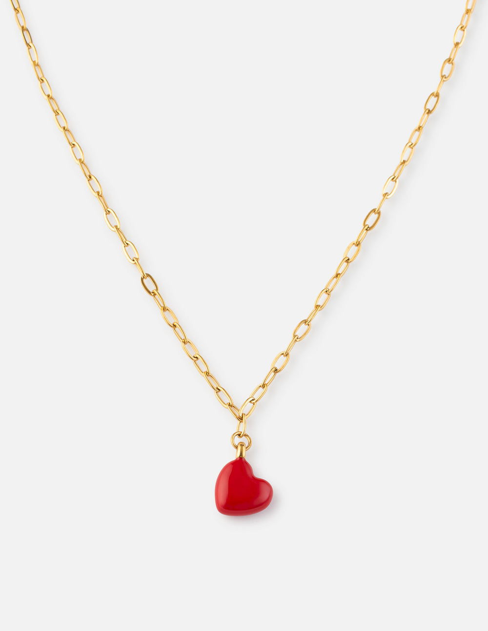 Love Paperclip Chain Necklace