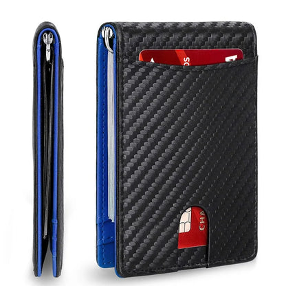 Synthetic Leather Slim Smart Wallet for Men Credit Card Holder RFID Blocking
